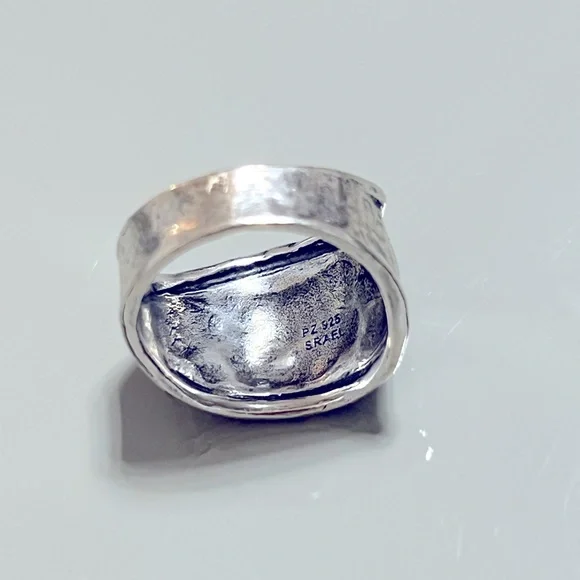 Or Paz Sterling Silver 925 Saddle Ring like new Size 9.5 - Picture 6 of 9